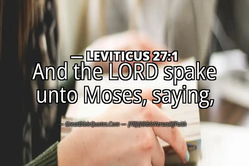 LEVITICUS 27:1 Verse