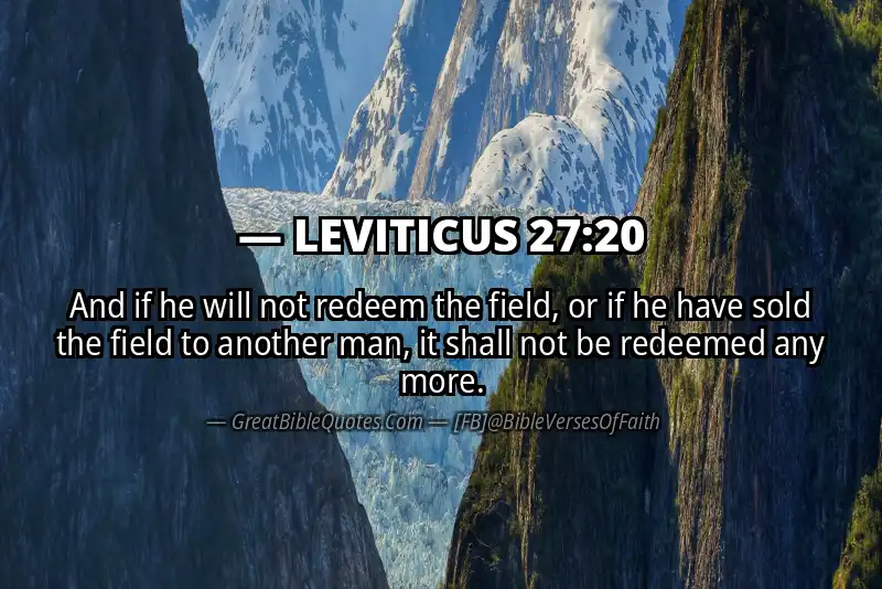 LEVITICUS 27:20 Verse