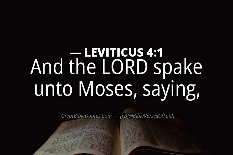 Bible verse: LEVITICUS 4:1 Image