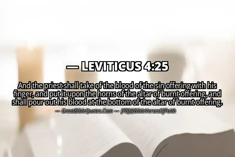Bible verse: LEVITICUS 4:25 Image