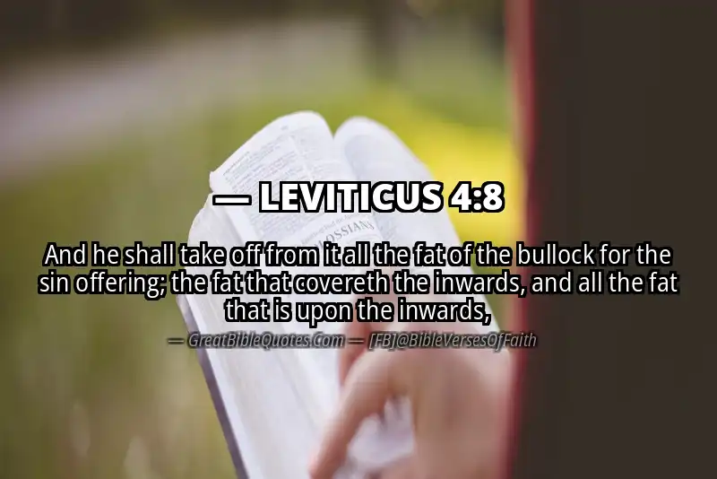 LEVITICUS 4:8 Verse