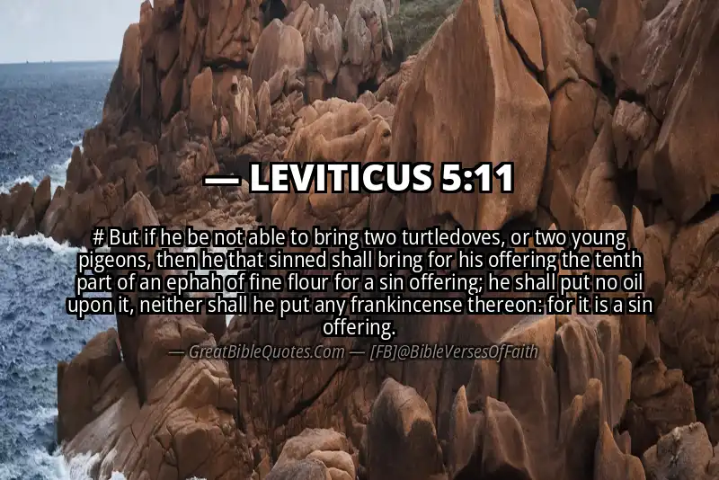 LEVITICUS 5:11 Verse