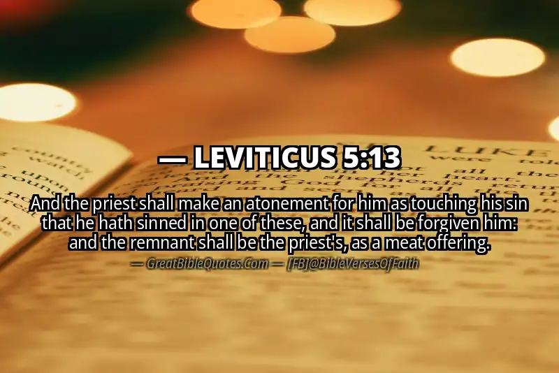 LEVITICUS 5:13 Verse