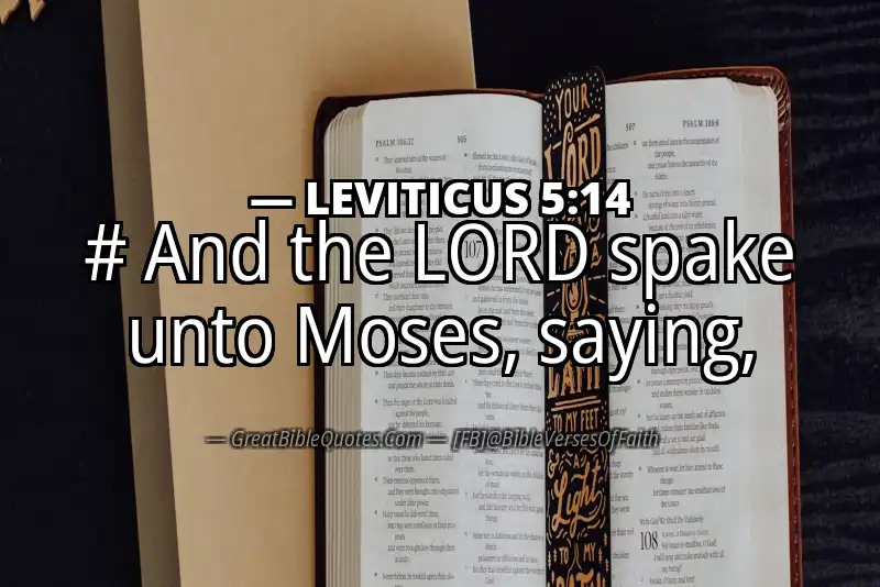 LEVITICUS 5:14 Verse