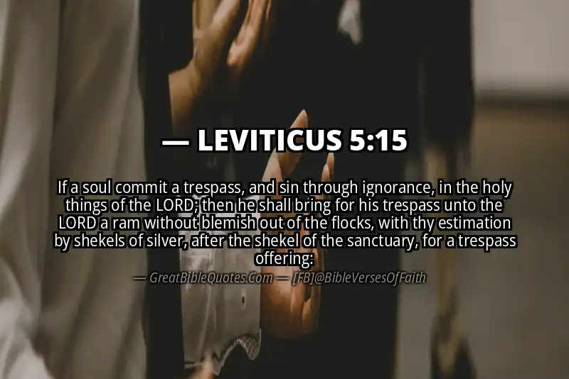 LEVITICUS 5:15 Verse