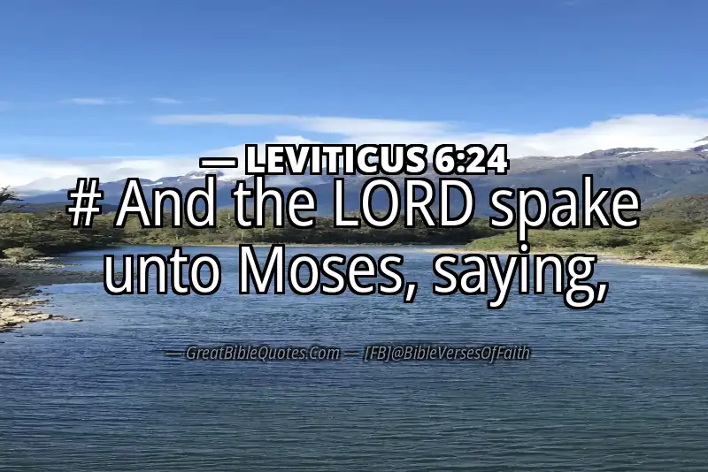 LEVITICUS 6:24 Verse Image