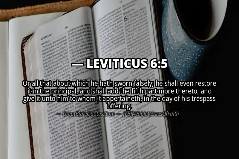 LEVITICUS 6:5 Verse