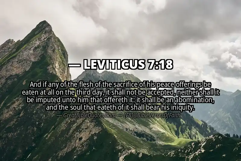 LEVITICUS 7:18 Verse