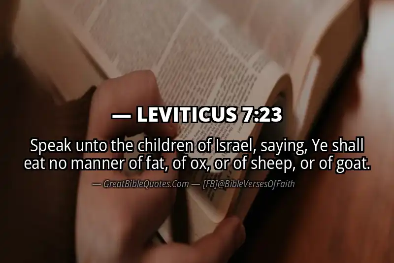 LEVITICUS 7:23 Verse