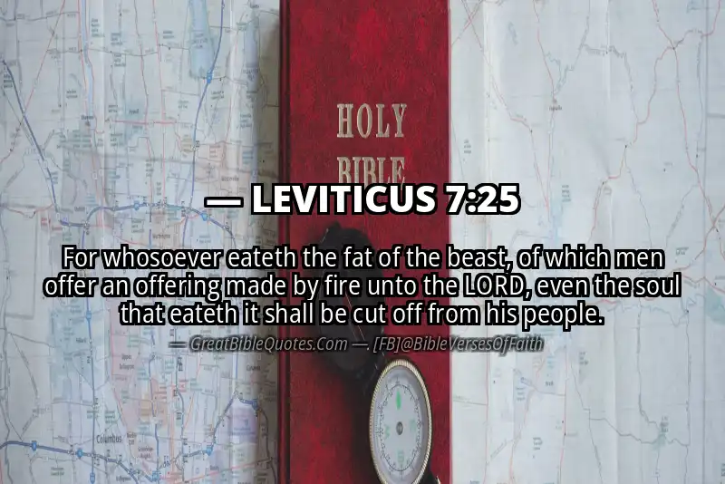 LEVITICUS 7:25 Verse Image