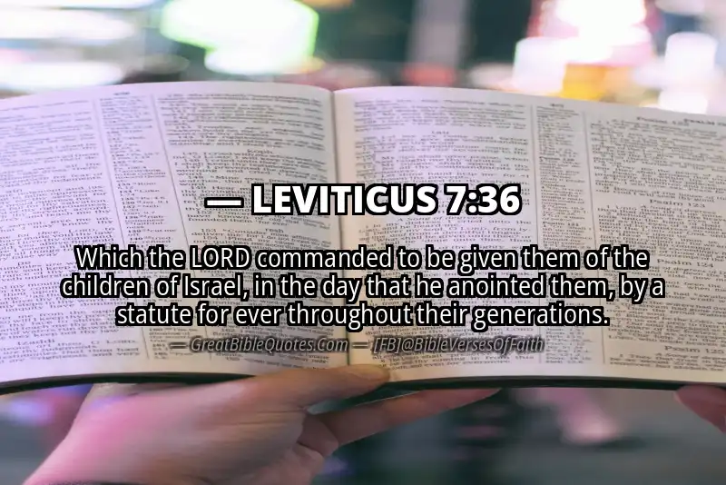 LEVITICUS 7:36 Verse