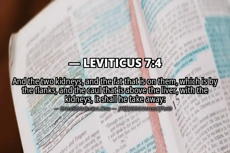 LEVITICUS 7:4 Verse