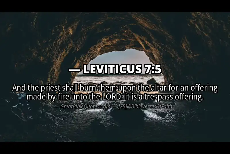 LEVITICUS 7:5 Verse