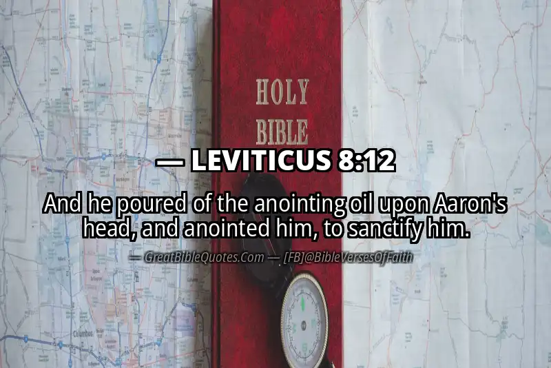 LEVITICUS 8:12 Verse