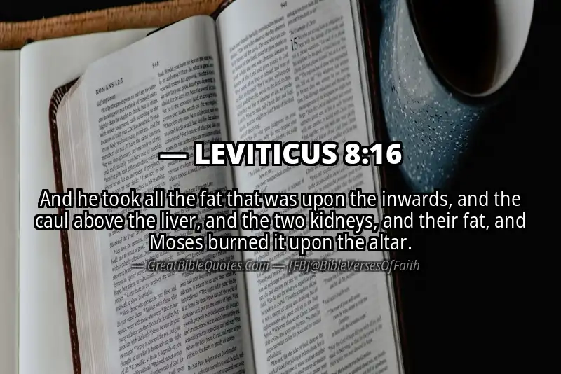 LEVITICUS 8:16 Verse