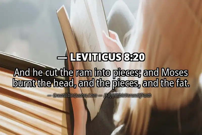 LEVITICUS 8:20 Verse