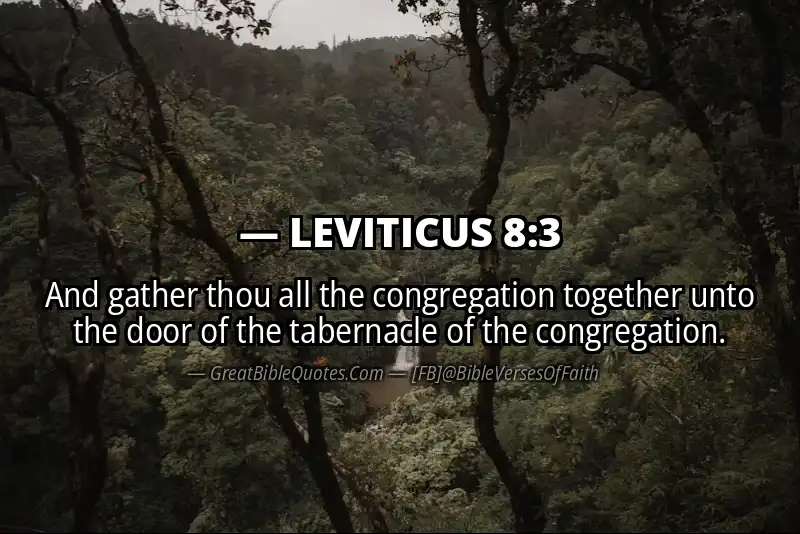 LEVITICUS 8:3 Verse
