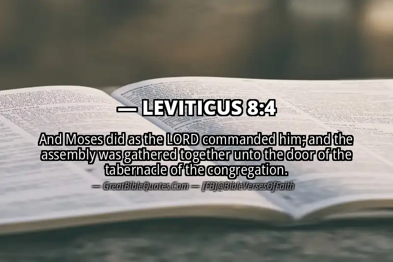 LEVITICUS 8:4 Verse Image