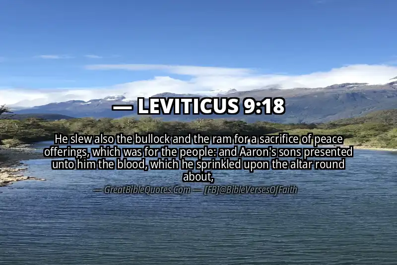 LEVITICUS 9:18 Verse