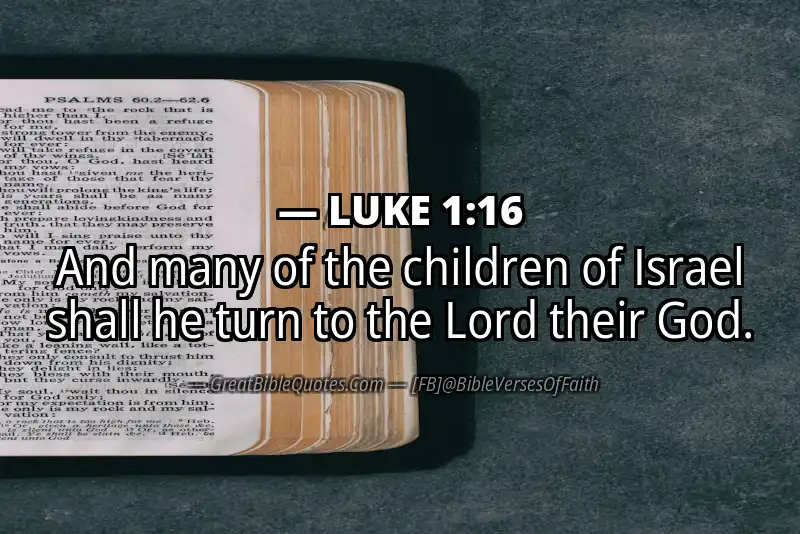 LUKE 1:16 Verse