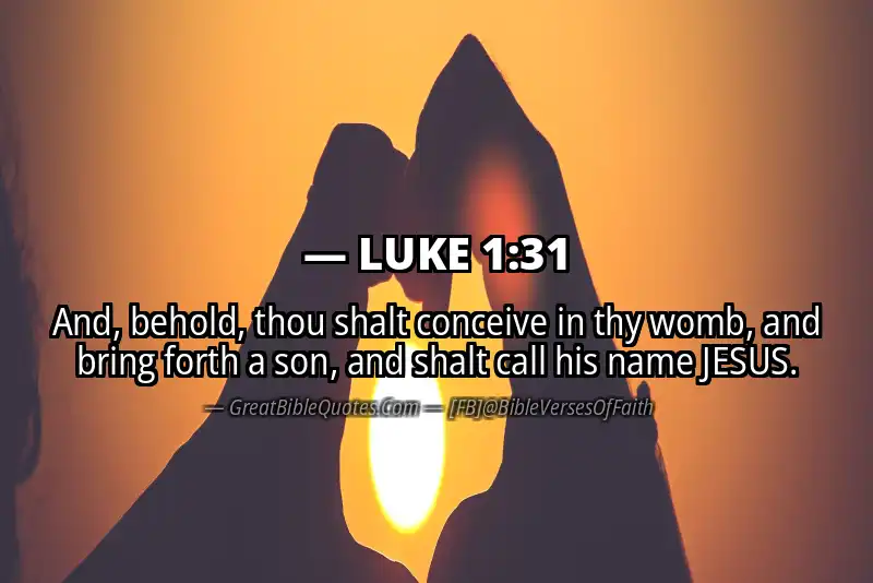Bible verse: LUKE 1:31 Image
