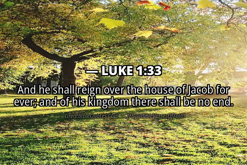 LUKE 1:33 Verse Image