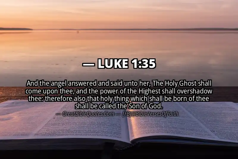 Bible verse: LUKE 1:35 Image