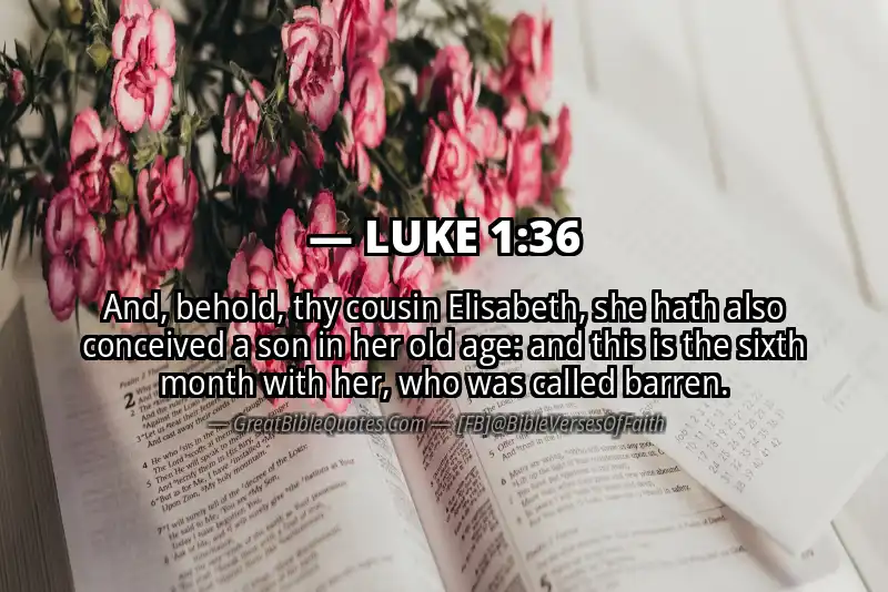 Bible verse: LUKE 1:36 Image