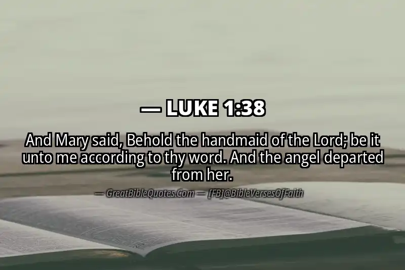 LUKE 1:38 Verse Image
