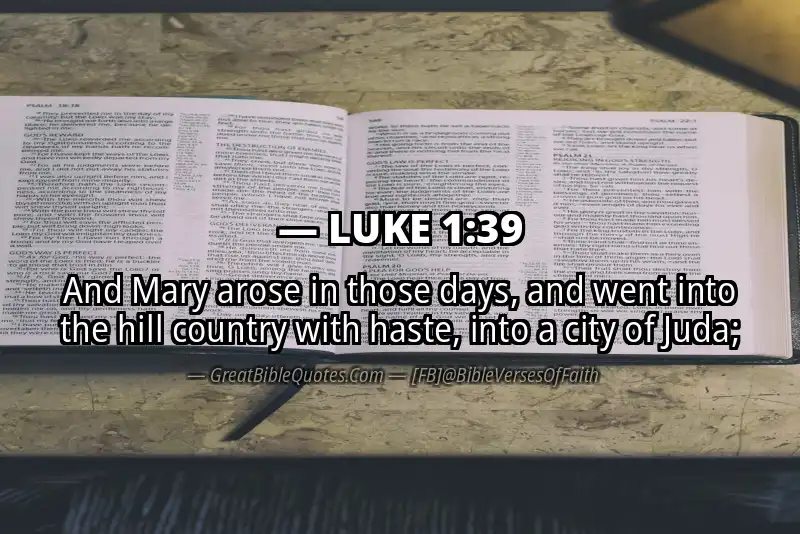 LUKE 1:39 Verse Image