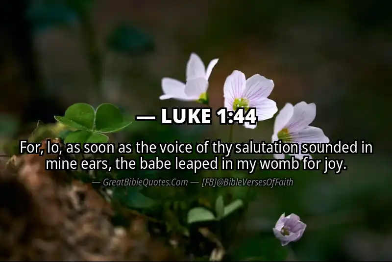 LUKE 1:44 Verse