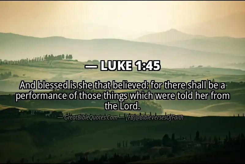 LUKE 1:45 Verse