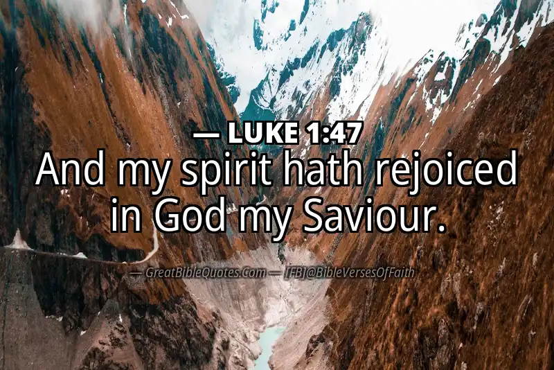Bible verse: LUKE 1:47 Image