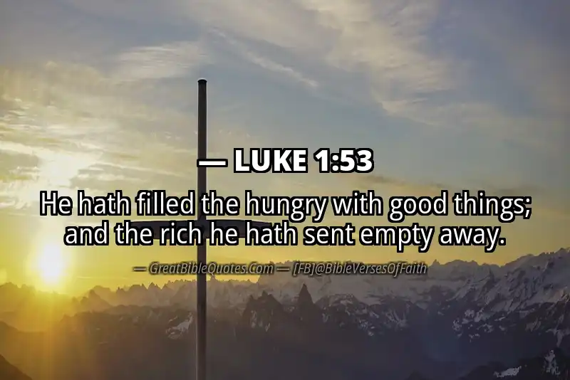 LUKE 1:53 Verse