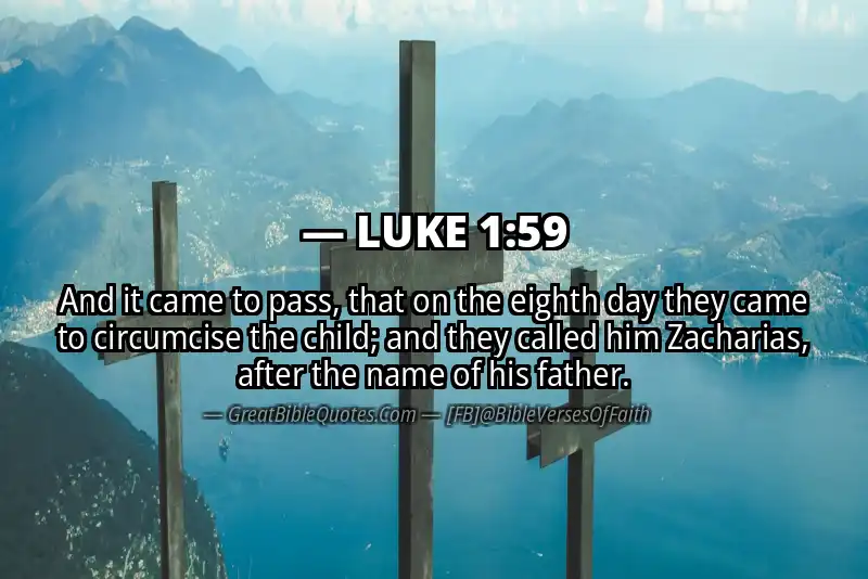 Bible verse: LUKE 1:59 Image