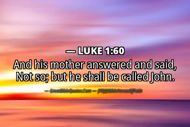 Bible verse: LUKE 1:60 Image