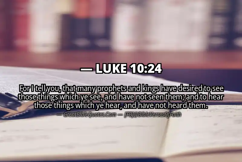 LUKE 10:24 Verse