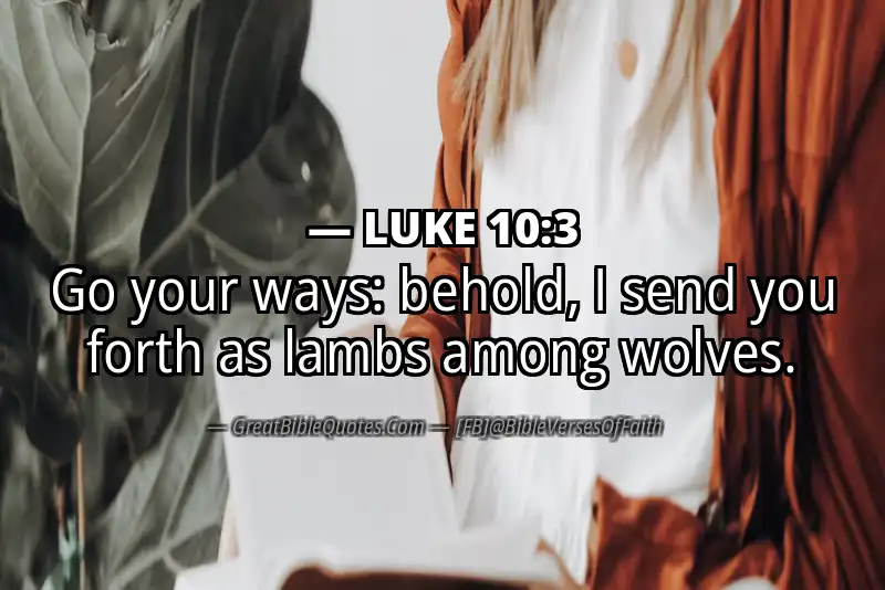 LUKE 10:3 Verse