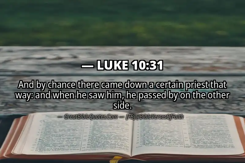 LUKE 10:31 Verse