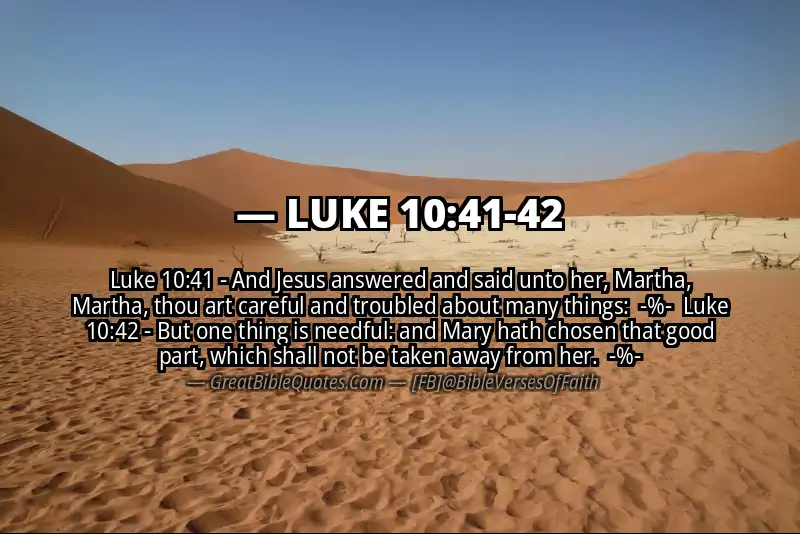 Image for LUKE 10:41-42 Bible verse