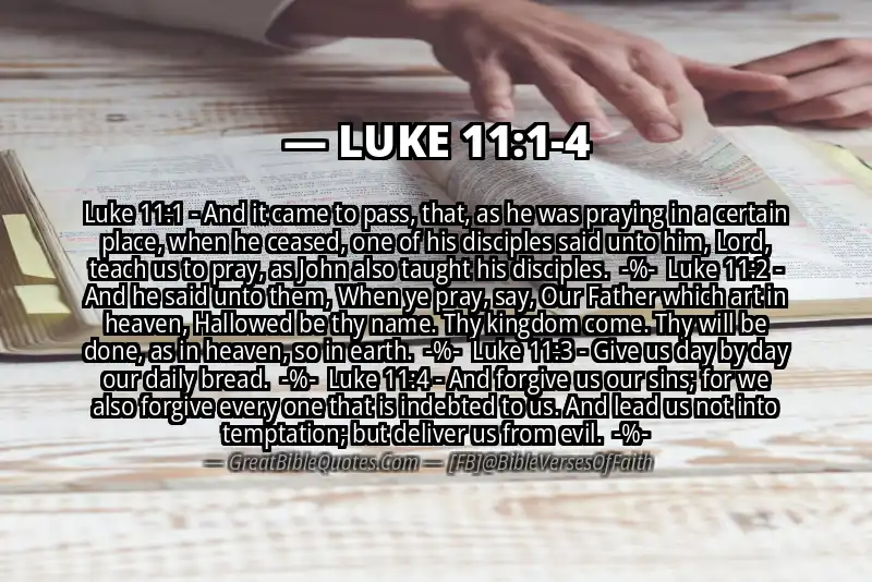 Image for LUKE 11:1-4 Bible verse
