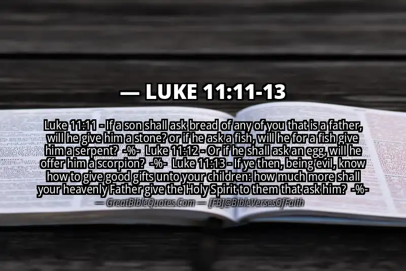 Image for LUKE 11:11-13 Bible verse