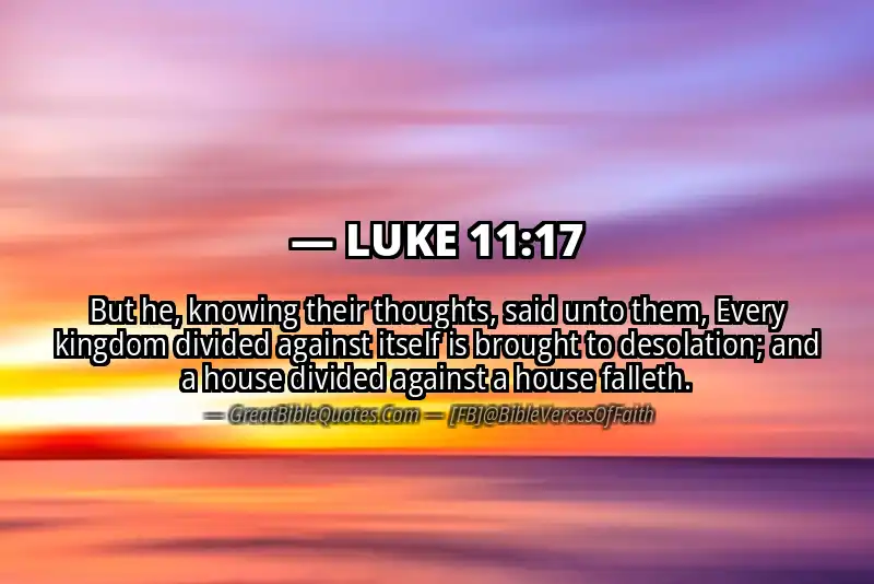LUKE 11:17 Verse