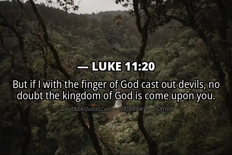 LUKE 11:20 Verse