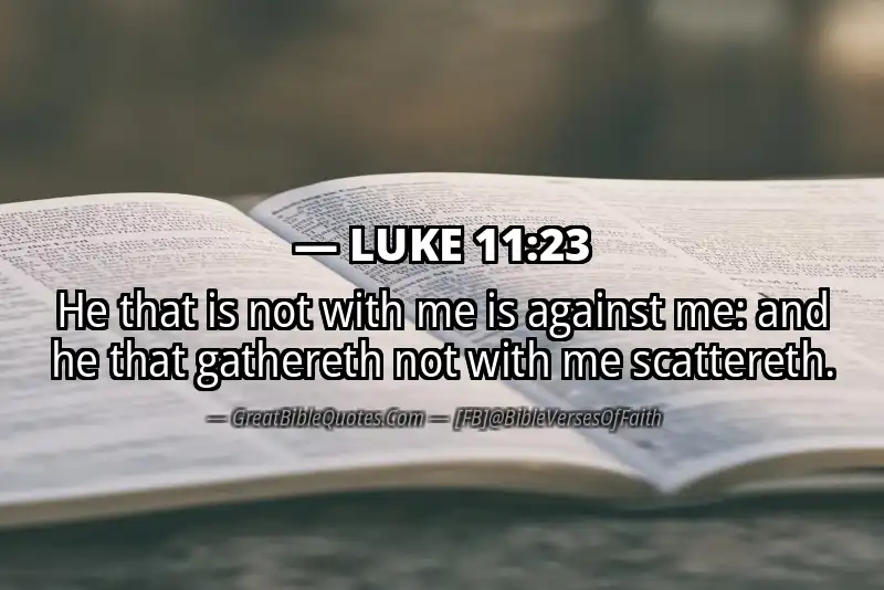 LUKE 11:23 Verse