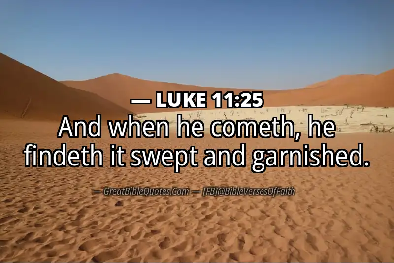LUKE 11:25 Verse