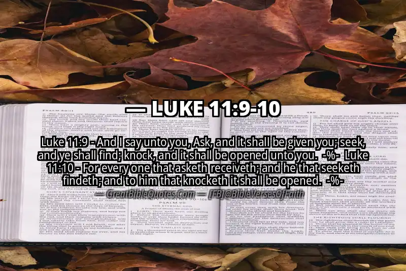 Image for LUKE 11:9-10 Bible verse