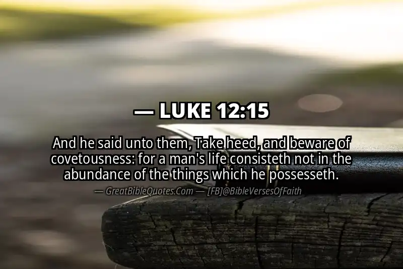 LUKE 12:15 Verse