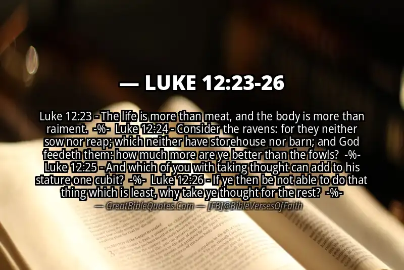 Image for LUKE 12:23-26 Bible verse