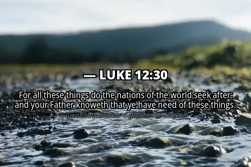 LUKE 12:30 Verse